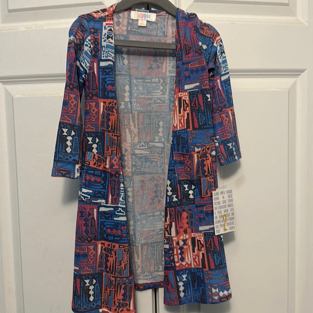NWT Lularoe kids Sariah duster sweater sz 2